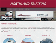 Tablet Screenshot of northlandtrucking.com